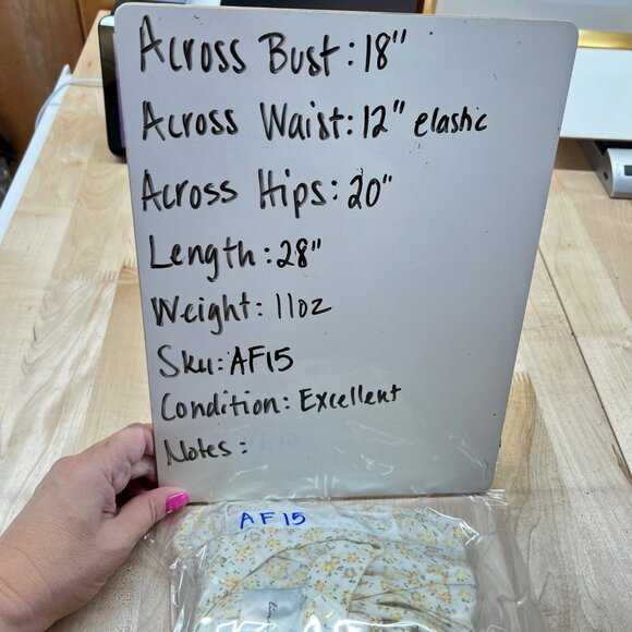 Line & Dot Mimi Floral Long Sleeve Romper Yellow White Size Small - Picture 12 of 13